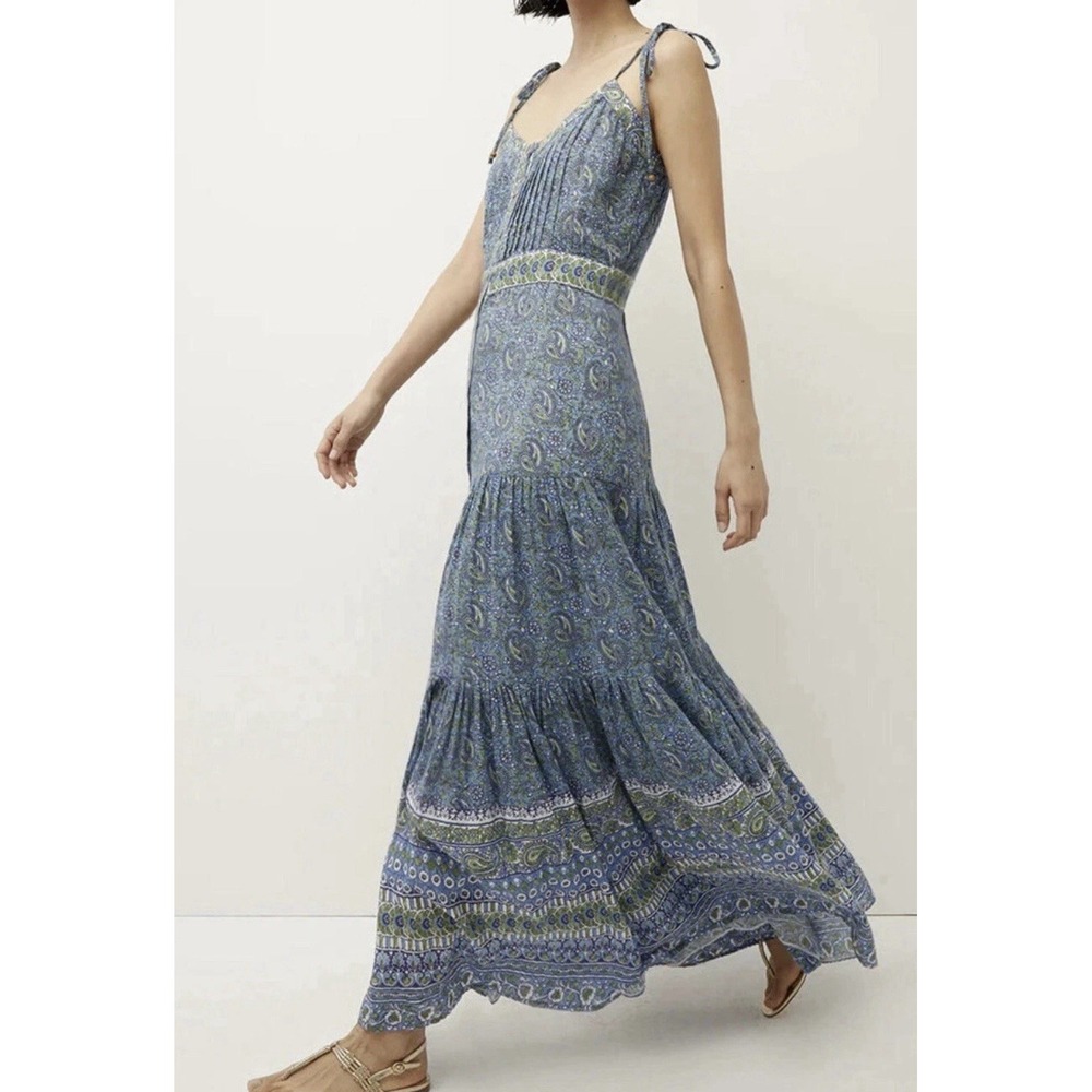 Veronica Beard Windansea Blue Paisley Maxi Dress Size Small - Picture 4 of 12